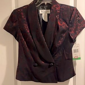 Burgundy dressy blazer